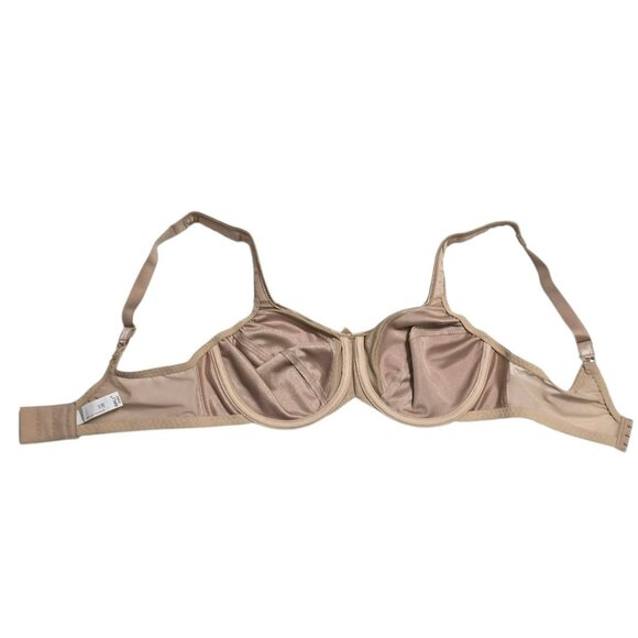 New Bali Minimizer Underwire Bra 34C #3562 Beige Comfort Cushion Straps Support - Picture 7 of 11